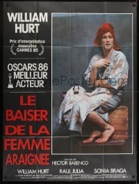 2p862 KISS OF THE SPIDER WOMAN awards French 1p 1985 full-length close up of William Hurt in drag!