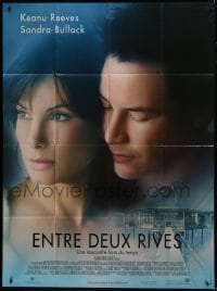 2p867 LAKE HOUSE French 1p 2006 romantic close up of Keanu Reeves & Sandra Bullock, fantasy!
