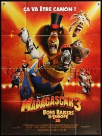2p885 MADAGASCAR 3: EUROPE'S MOST WANTED French 1p 2012 great cartoon image of zoo animals!