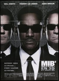 2p892 MEN IN BLACK 3 French 1p 2012 Will Smith, Tommy Lee Jones, Josh Brolin, sci-fi sequel!