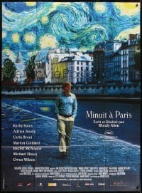2p894 MIDNIGHT IN PARIS French 1p 2011 cool image of Owen Wilson under Van Gogh's Starry Night!