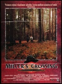 2p895 MILLER'S CROSSING French 1p 1991 Coen Bros, Gabriel Byrne & John Turturro in forest!
