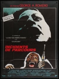 2p901 MONKEY SHINES French 1p 1989 George A. Romero, different art of creepy monkey with syringe!