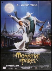 2p902 MONSTER IN PARIS French 1p 2011 country of origin animation, Eiffel tower in background!
