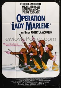 2p924 OPERATION LADY MARLENE French 1p 1975 great cartoon art of soldiers using helmet as a boat!