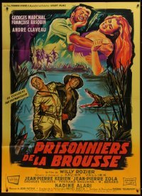 2p936 PRISONERS OF THE CONGO French 1p 1960 Belinsky art of Marchal & Rasquin in savage Africa!