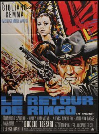 2p944 RETURN OF RINGO French 1p 1967 great spaghetti western art of Giuliano Gemma by Roje!