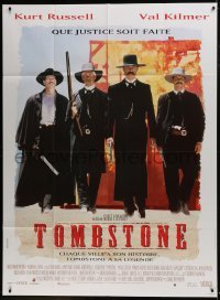 2p978 TOMBSTONE French 1p 1994 Kurt Russell as Wyatt Earp, Val Kilmer as Doc Holliday