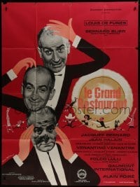 2p992 WHAT'S COOKING IN PARIS French 1p 1966 Le Grand Restaurant, Louis de Funes by Charles Rau!