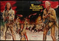 2p637 LAST OF THE RENEGADES French 2p 1966 Barker as Old Shatterhand & Brice as Winnetou, Rau art!