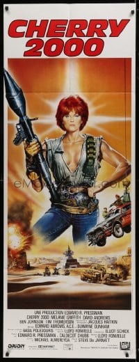 2p641 CHERRY 2000 French door panel 1987 hot rod sci-fi, Melanie Griffith, different Casaro art!