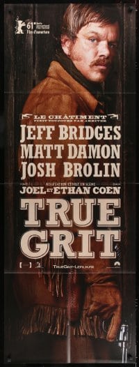 2p648 TRUE GRIT French door panel 2010 full-length Matt Damon, directed by the Coen Brothers!