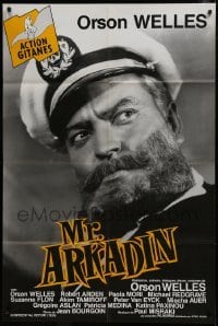 2p668 CONFIDENTIAL REPORT French 32x47 R1990s super close up of Orson Welles as Mr. Arkadin!