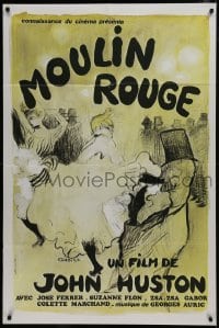 2p687 MOULIN ROUGE French 32x47 R1980s Jose Ferrer as Toulouse-Lautrec, different Gaborit art!
