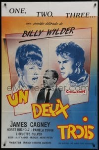 2p692 ONE, TWO, THREE French 30x46 R1986 Billy Wilder, James Cagney, different Museux art!