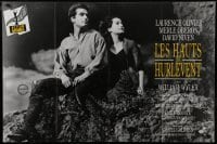 2p702 WUTHERING HEIGHTS French 32x47 R1990s classic image of Laurence Olivier & Merle Oberon!
