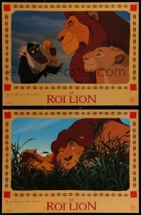 2p657 LION KING 11 French LCs 1994 classic Disney cartoon set in Africa, great images!