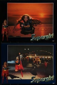 2p654 SUPERGIRL 8 set B French LCs 1984 great scenes with sexy Helen Slater in costume!