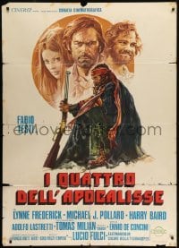2p521 FOUR OF THE APOCALYPSE Italian 1p 1975 Lucio Fulci, art of Testi, Frederick & Pollard!
