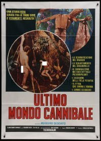 2p550 LAST SURVIVOR Italian 1p 1978 Italian modern man & woman vs primitive cannibals, gruesome!