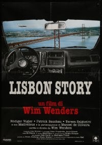 2p557 LISBON STORY Italian 1p 1995 directed by Wim Wenders, art inside car overlooking bridge!