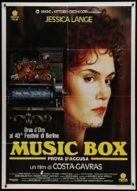 2p572 MUSIC BOX Italian 1p 1990 directed by Costa-Gavras, different Casaro art of Jessica Lange!