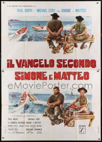 2p453 IL VANGELO SECONDO SIMONE E MATTEO Italian 2p 1976 Enzo Sciotti art of Paul Smith & Coby!