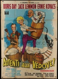 2p455 IT HAPPENED TO JANE Italian 2p 1959 different art of Doris Day, Jack Lemmon & Ernie Kovacs!