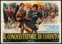 2p428 CENTURION Italian 4p 1962 Olivetti art of gladiator John Drew Barrymore in battle, rare!