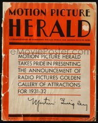 2p050 MOTION PICTURE HERALD exhibitor magazine May 16, 1931 includes RKO 1931-32 campaign book!