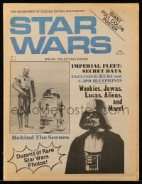 2p049 STAR WARS vol 1 no 1 magazine 1977 George Lucas, filled with different movie images & info!