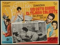 2p138 CAT ON A HOT TIN ROOF Mexican LC 1958 c/u of sexy Elizabeth Taylor & Paul Newman on couch!