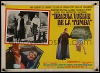 2p140 DRACULA HAS RISEN FROM THE GRAVE Mexican LC 1969 Hammer, Christopher Lee as Count Dracula!