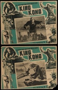 2p160 KING KONG 8 Mexican LCs R1940s includes the best special effects scene over New York + more!