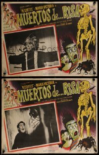 2p156 MUERTOS DE RISA 6 Mexican LCs 1957 great scenes from country of origin horror movie!