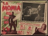 2p144 MUMMY Mexican LC 1960 Hammer horror, Christopher Lee as the monster with Yvonne Furneaux!
