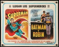 2p146 SUPERMAN/BATMAN Y ROBIN Mexican LC 1960s wonderful art of the most famous superheroes!