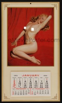 2p036 MARILYN MONROE commercial Golden Dreams calendar 1970s nude image from 1st Playboy centerfold!