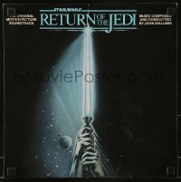 2p044 RETURN OF THE JEDI 13x13 album flat 1983 from the original motion picture soundtrack album!