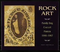 2p024 ROCK ART 13x15 print portfolio 1990 with 8 prints of 1966-1967 Family Dog Concert Posters!