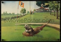 2p164 CADDYSHACK promo brochure 1980 different art of gopher on golf course + cast portraits!