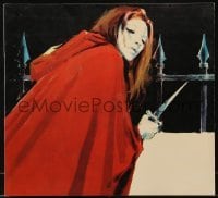 2p183 FEAST OF FLESH Italian promo brochure 1972 Barbara Bouchet, cool horror art by Manfredo!