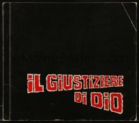 2p184 GOD'S GUNMAN Italian promo brochure 1973 Il Giustiziere di Dio, spaghetti western!