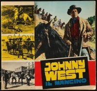 2p187 LEFT HANDED JOHNNY WEST Italian promo brochure 1965 Mimmo Palmara, cool spaghetti western!