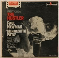 2p202 HUSTLER 33 1/3 RPM soundtrack record 1961 negative image of Paul Newman & Piper Laurie!