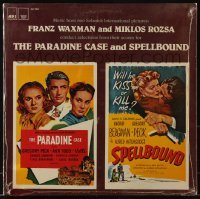 2p212 PARADINE CASE/SPELLBOUND 33 1/3 RPM soundtrack record 1979 music from two Hitchcock movies!