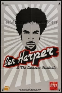 2p665 BEN HARPER 31x46 French music poster 2000s with The Innocent Criminals, cool artwork!
