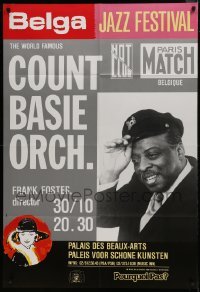 2p074 COUNT BASIE ORCHESTRA 32x46 Belgian music poster 1980s jazz festival held in Brussels!
