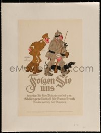 2p117 LUDWIG HOHLWEIN linen 8x12 German book page 1926 Folgen Sie Uns, art of German soldiers!