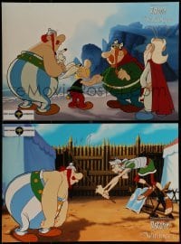 2p056 ASTERIX & THE VIKINGS 4 Swiss LCs 2006 feature length cartoon based on the comic book!